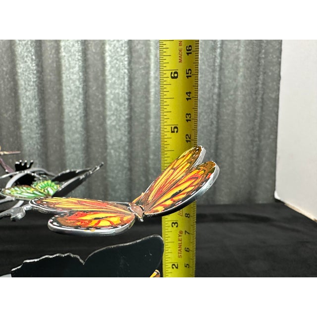 Silver David Gerstein Pop Art Object Butterflies Forever Bowl Metal Modern Sculpture For Sale - Image 8 of 10