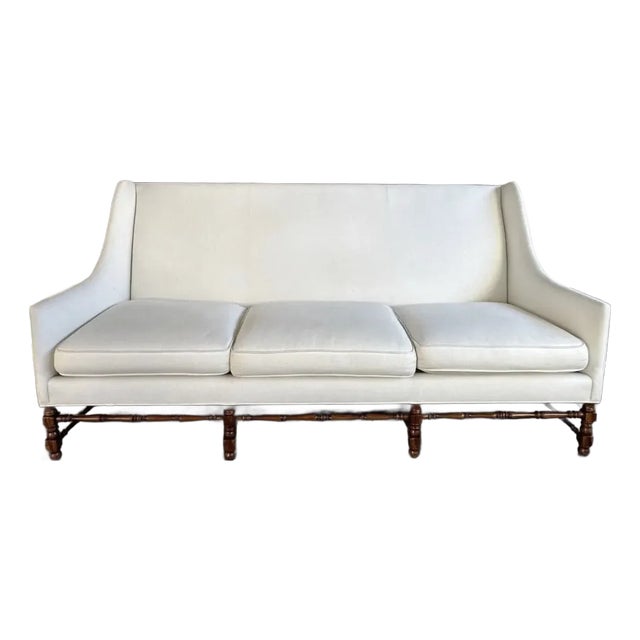 Ebanista Belgian Linen Sofas For Sale