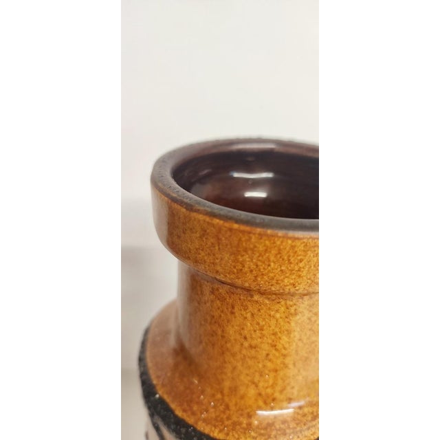 Pottery Lava Fat Vase West Germany, 1960s For Sale - Image 3 of 9