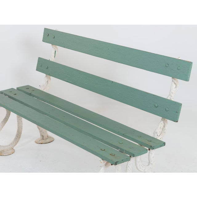 Iron Serpent and Twig Garden Bench, English Mid 20th C. For Sale - Image 16 of 16