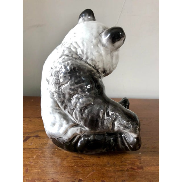Vintage Italian Ceramic Panda For Sale - Image 4 of 7