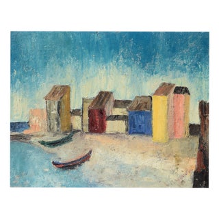 Ludwig Straub, Gemälde, 1958, Oil Painting on Hardboard, Framed For Sale