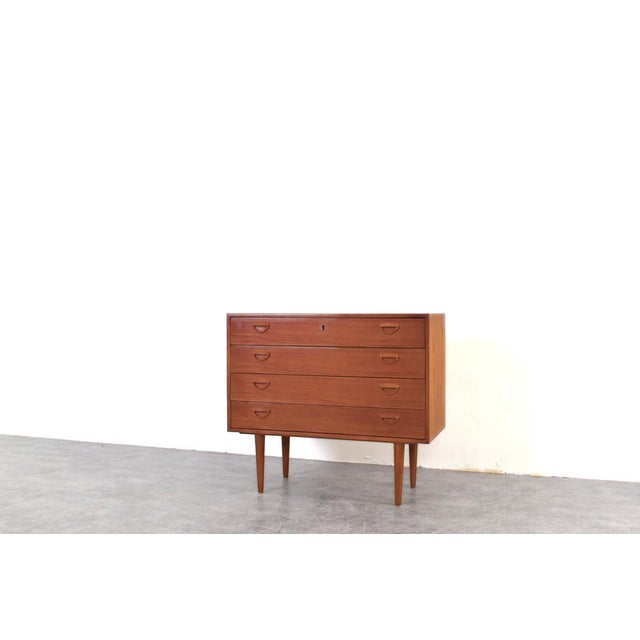 Brown Teak Chest of Drawers by Kai Kristiansen for Feldballes Møbelfabrik, Denmark, 1960s For Sale - Image 8 of 17