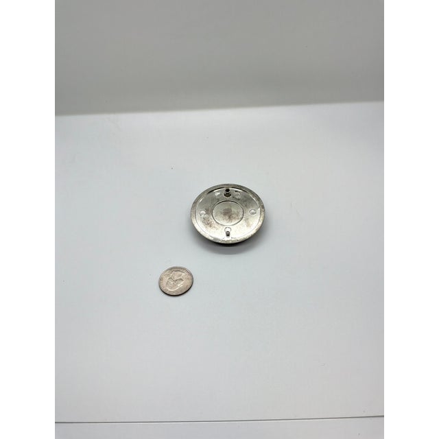 Traditional Henredon Ring Pull Antique Silver For Sale - Image 3 of 3