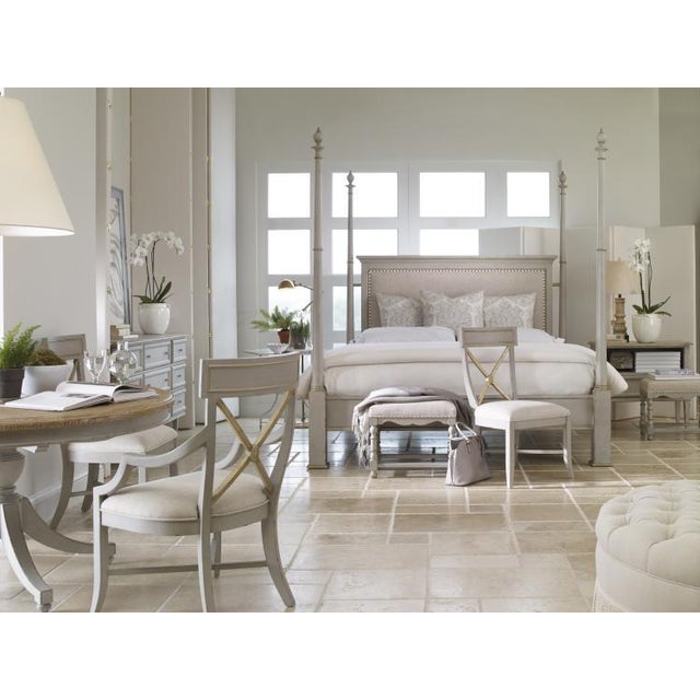 Off-white Century Furniture Madeline Poster Bed, Queen Size For Sale - Image 8 of 9