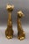 Vintage Mid Century Modern Stylized Siamese Cats Brass Figurine Sculpture Pair For Sale - Image 9 of 9