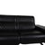 Michelle Leather Chrome Two-Seater Black Manual Function Sofa from Stressless For Sale - Image 6 of 14