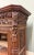 Antique French Renaissance Revival Bookcase Cabinet Side Doors Oak C. 1880s For Sale - Image 11 of 13
