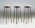 Metal Bar Stools from Maison Baguès, 1950s, Set of 3 For Sale - Image 7 of 7