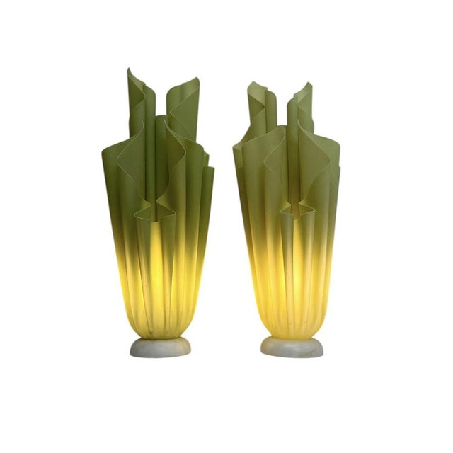 Stone Sculptural Athena Table Lamps by Giorgia Jacob, 1970s, Set of 2 For Sale - Image 7 of 16