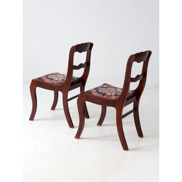 Vintage Tell City Colonial Revival Chairs Pair For Sale - Image 10 of 16