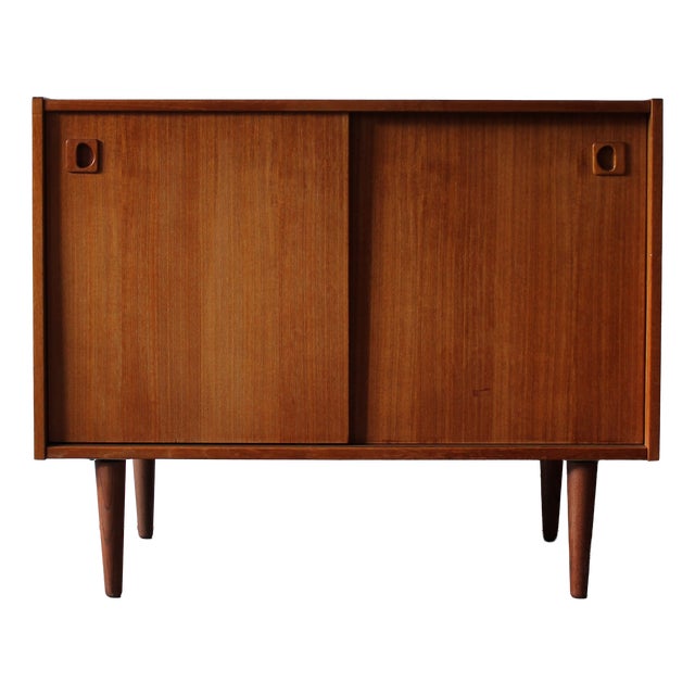 Vintage Danish Cabinet for LP Player in Teak, 1960s For Sale