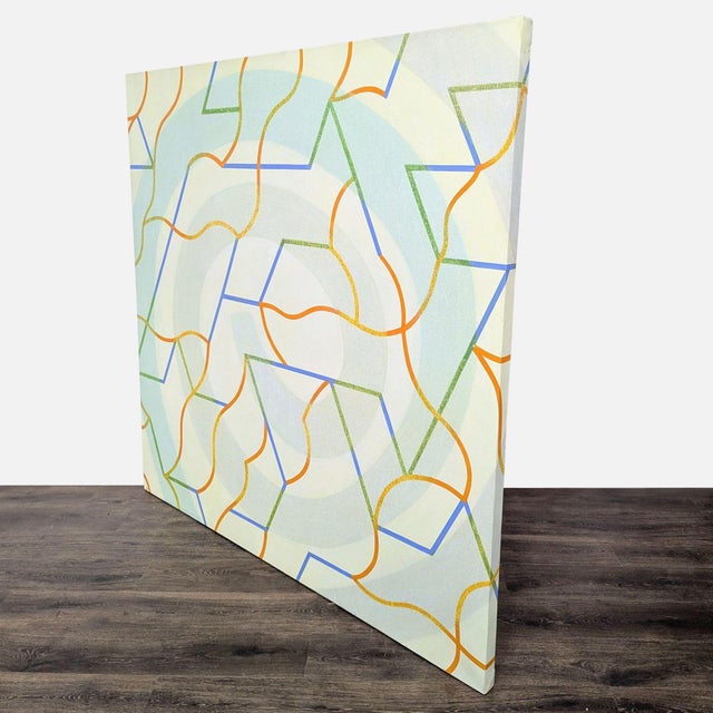 Acrylic on canvas abstract from 2003. Signed by artist on back. Brand: Michele Sudduth. Model: Spiral Grid. Original...