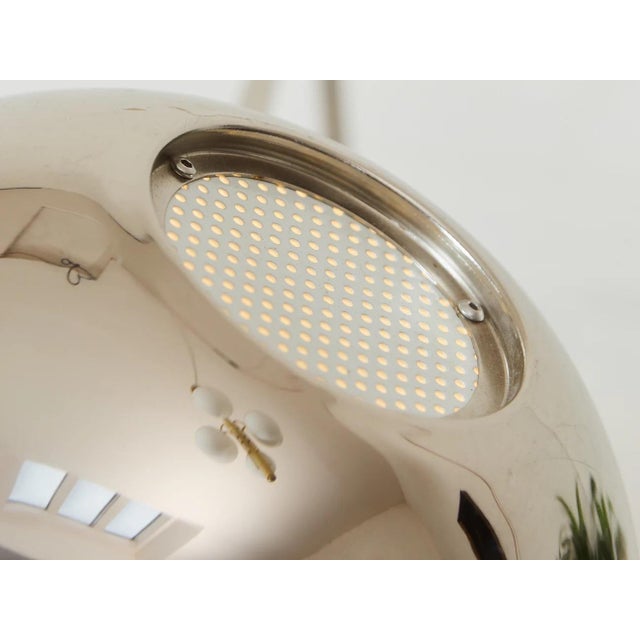 Vintage Chrome Double Headed Floor Lamp For Sale - Image 4 of 10