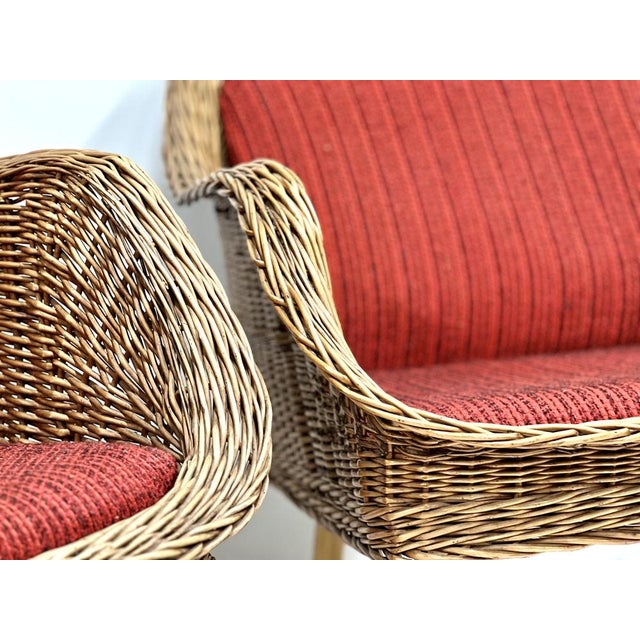 Set of Rattan Lounge Chairs, 1960s For Sale - Image 18 of 18