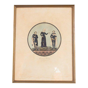 19th Century Mourning Habits Print, Framed