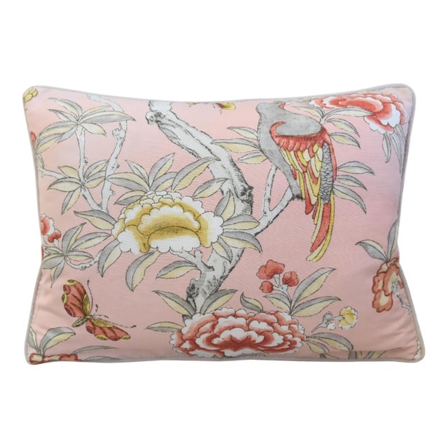 Thibaut Floral & Birds Giselle Botanical Feather/Down Pillow For Sale