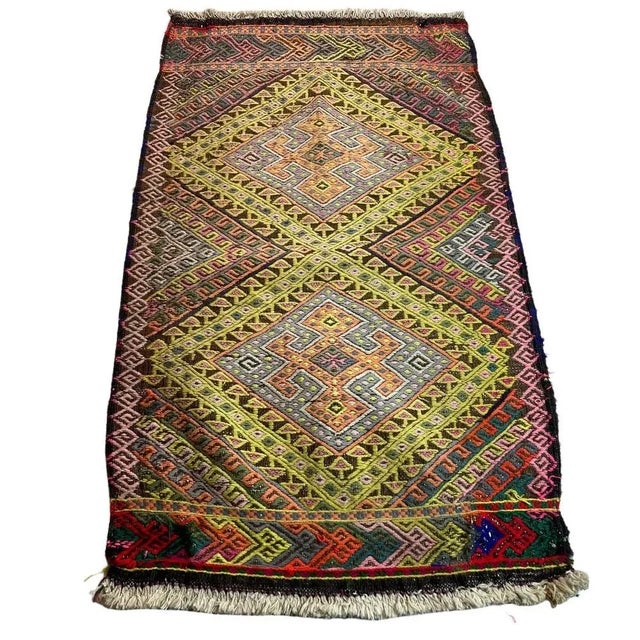 Small Anatolian Turkish Kilim Rug For Sale - Image 11 of 11