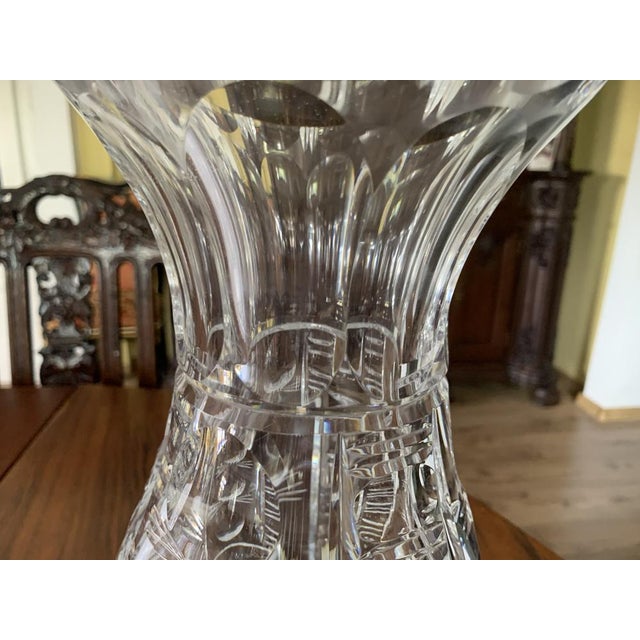 Large Crystal Vase, 1970s For Sale - Image 11 of 18