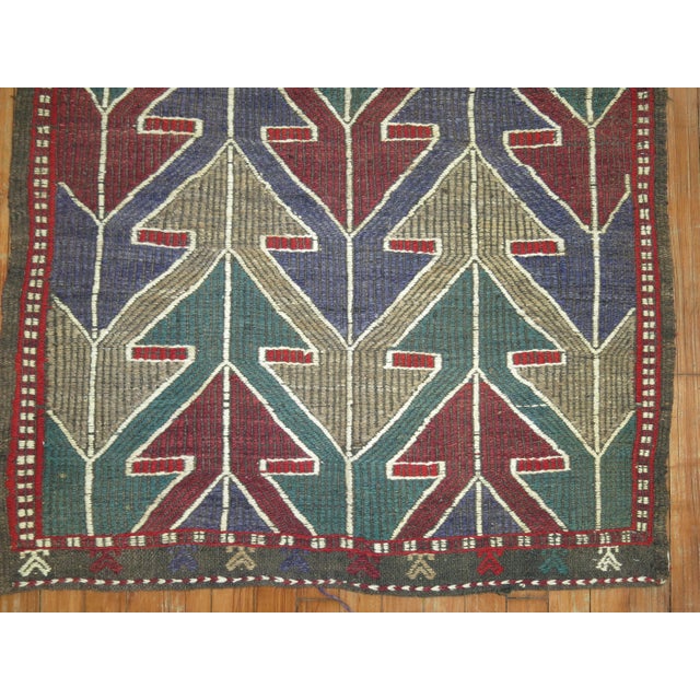 Jajim Turkish Flatweave 3' x 4' For Sale In New York - Image 6 of 10