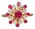 The Lisa: Ruby Cocktail Ring with Diamonds For Sale