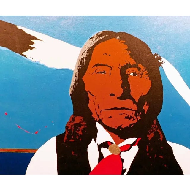 1980s Ward Churchill "Untitled" Pop Art Oil Painting on Board, Unsigned For Sale - Image 4 of 5