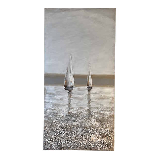 Circa 2007 Bubola & Naibo De Pinto Sailboat Original Painting For Sale