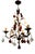 Pendant Chandelier in Wrought Iron and Murano Glass, 1990s For Sale
