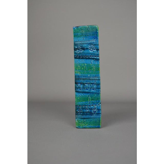 Rimini Blu Glazed Ceramic Footed Centerpiece Bowl by Aldo Londi by Bitossi, 1960s For Sale - Image 3 of 13
