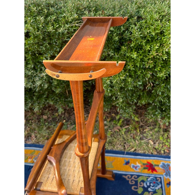 Italian Mid-Century Modern Beech Valet Chair by Spqr For Sale - Image 10 of 11