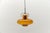 Mid-Century Modern Amber Glass and Copper Ceiling Lamp, 1950s For Sale - Image 12 of 12