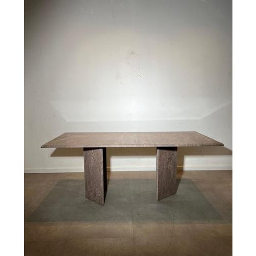 Vintage Dining Table in Granite For Sale - Image 4 of 5