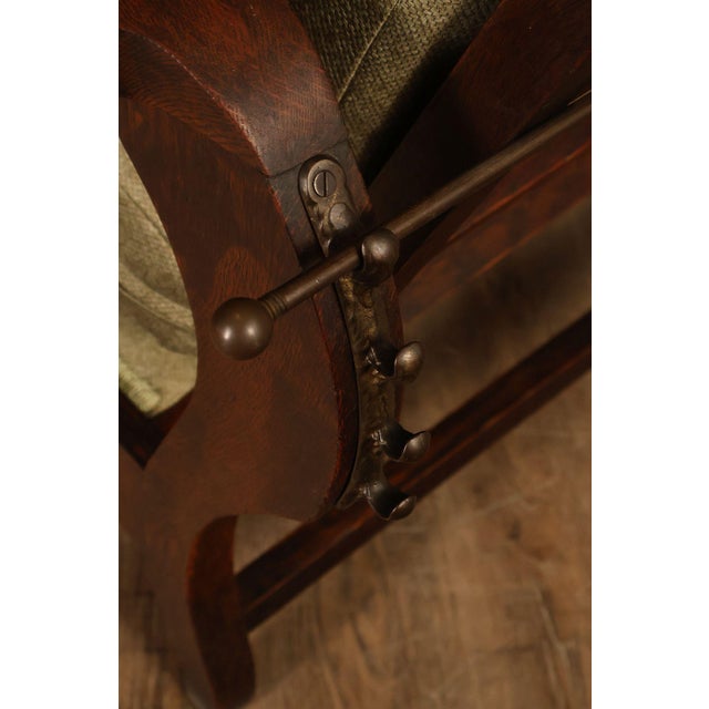 Antique Victorian Oak Morris Reclining Chair For Sale - Image 15 of 18