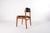 Mid-Century Danish Teak Dining Chairs with Black Skai Seats, 1960s, Set of 4 For Sale - Image 9 of 14