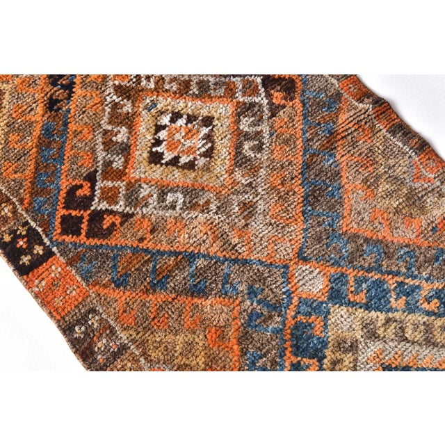 Vintage Runner Rug in Wool For Sale - Image 4 of 12