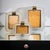 Set of three table frames in twisted Murano glass with brass mounts and inner frames. Each frame is fitted with a rear...