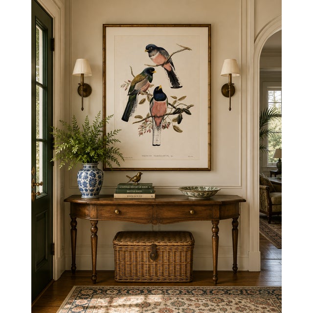 Not Yet Made - Made To Order Vintage Tropical Bird Illustration, Bird Art Print Reproduction, 32" X 48" For Sale - Image 5 of 10