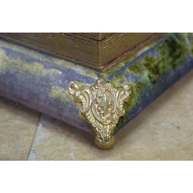 Antique Victorian Nautical Maritime Uss Maine Ship Photo Album Music Box 13" For Sale - Image 14 of 18