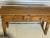 Antique Pine Harvest/Console Table With Glass Knobs From England We found this solid harvest/console table in northeastern...