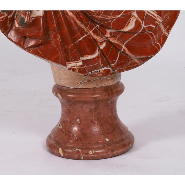 Vintage Portrait Bust of Roman Emperor Otho, 20th Century, Carrara Marble For Sale - Image 11 of 15