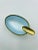 Evans 1950’s Evans Guilloche Enamel & Brass Egg-Shaped Ashtray For Sale - Image 4 of 10