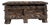 Early 20th Century Dark Brown Spanish Hand-Carved Wood Box For Sale
