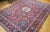 Vintage Persian Tabriz Rug, Handwoven Garden Floral Pattern, Crimson & Turquoise, 11’ X 15’ For Sale - Image 10 of 12