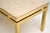 Gold Vintage Italian Brass and Marble Side Tables, 1970s, Set of 2 For Sale - Image 8 of 9