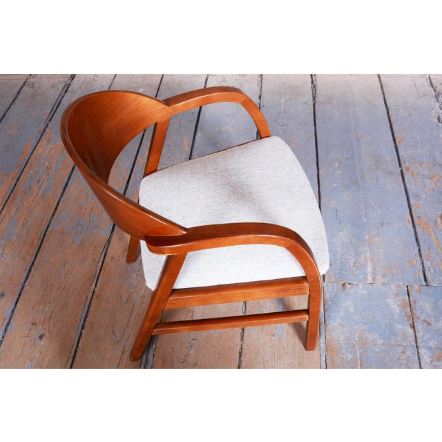 Mid-Century Czech Cherrywood Armchairs, 1970s, Set of 2 For Sale - Image 9 of 18