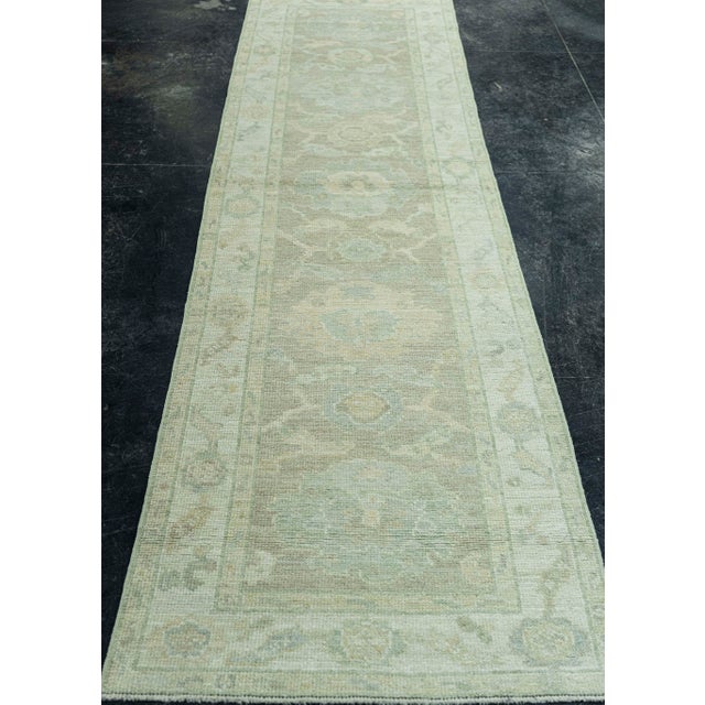 Early 21st Century Turkish Oushak Rug 2'6" x 10'4" #19287 For Sale - Image 5 of 8