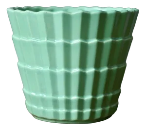 Art Deco Green Pot from Saint Clément, 1930s