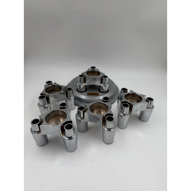 Striking modular candle holder in the iconic Stoff Nagel plug-in style, designed in 2013 by Marten van Kerkvoort. ✦...