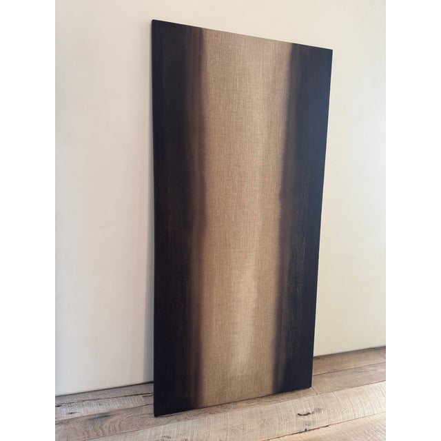 Abstract Minimal Abstract Painting Oil on Japanese Linen (A) For Sale - Image 3 of 9