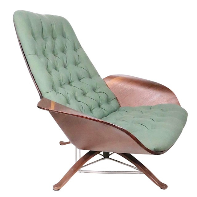 Mid Century Mr. Chair and Ottoman by George Mulhauser for Plycraft For Sale - Image 13 of 18